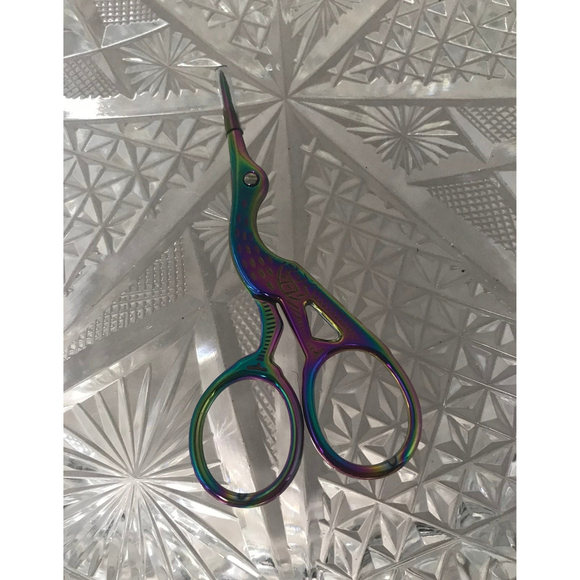Embroidery scissors. Sublime smooth cutting. Stork - Picture 3 of 8